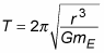 Orbital period formula