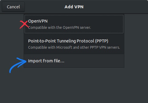 Add VPN window