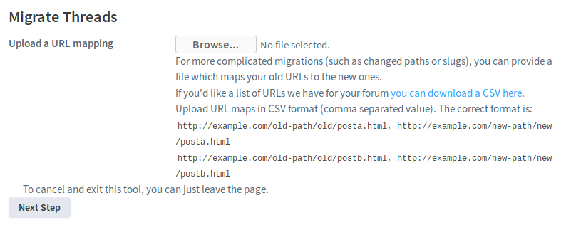 URL mapping for Disqus.